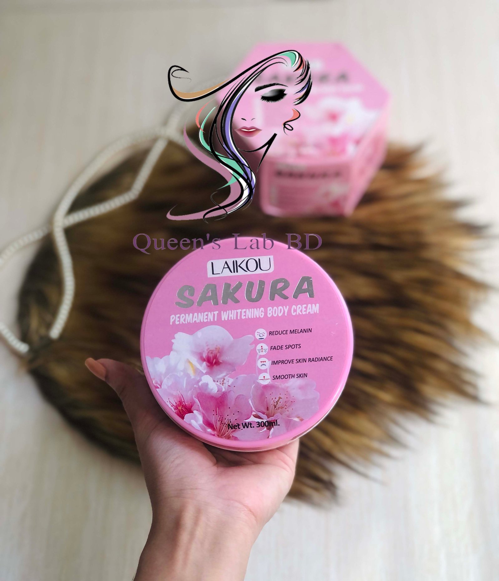 Laikou Japan Sakura Permanent Whitening Body Cream